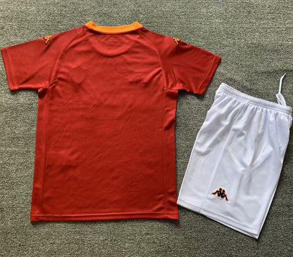 Jersey 2000/01 Roma Local Manga corta Niño Retro