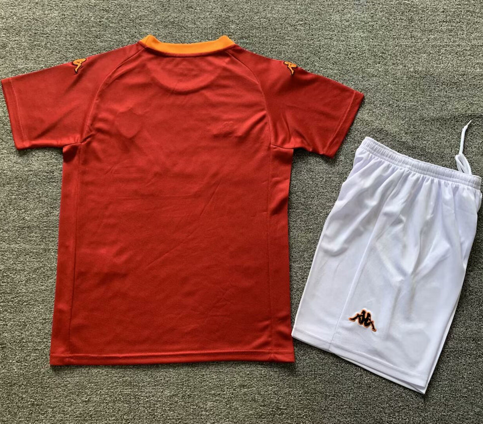 Jersey 2000/01 Roma Local Manga corta Niño Retro