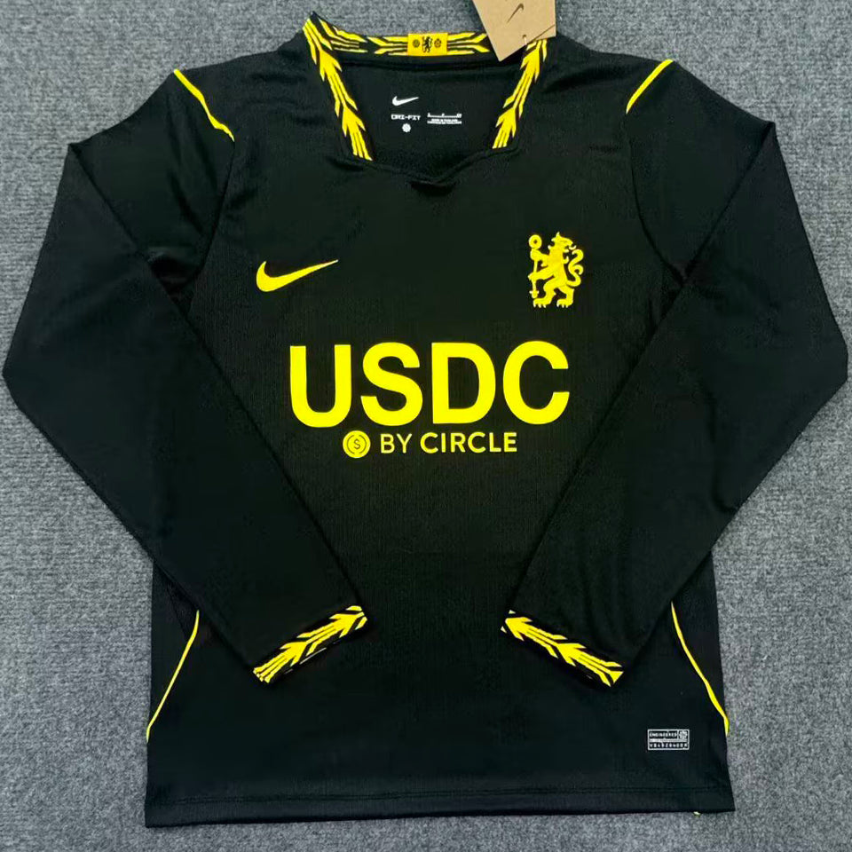 jersey 1026/27 chelsea visitante manga larga versión fan