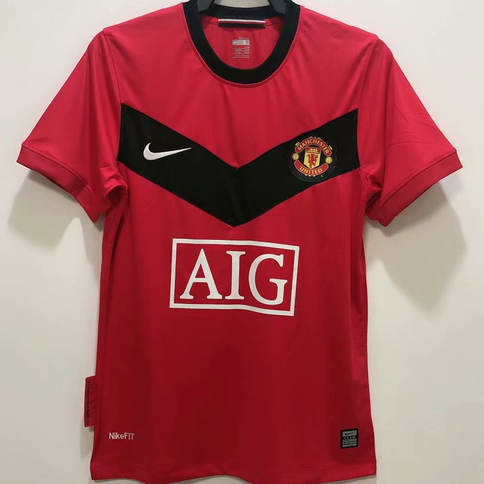 jersey 2009/10 manchester united local manga corta versión fan retro