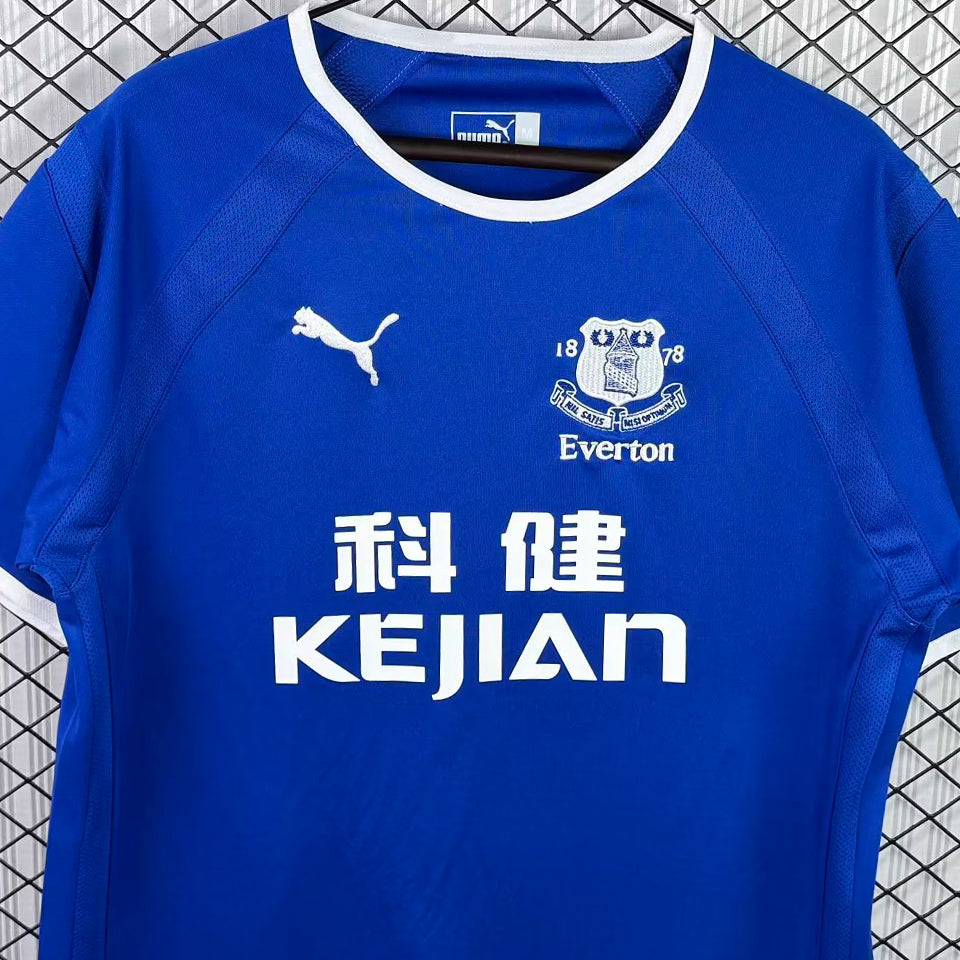 jersey 2003/2004 everton local manga corta versión fan retro