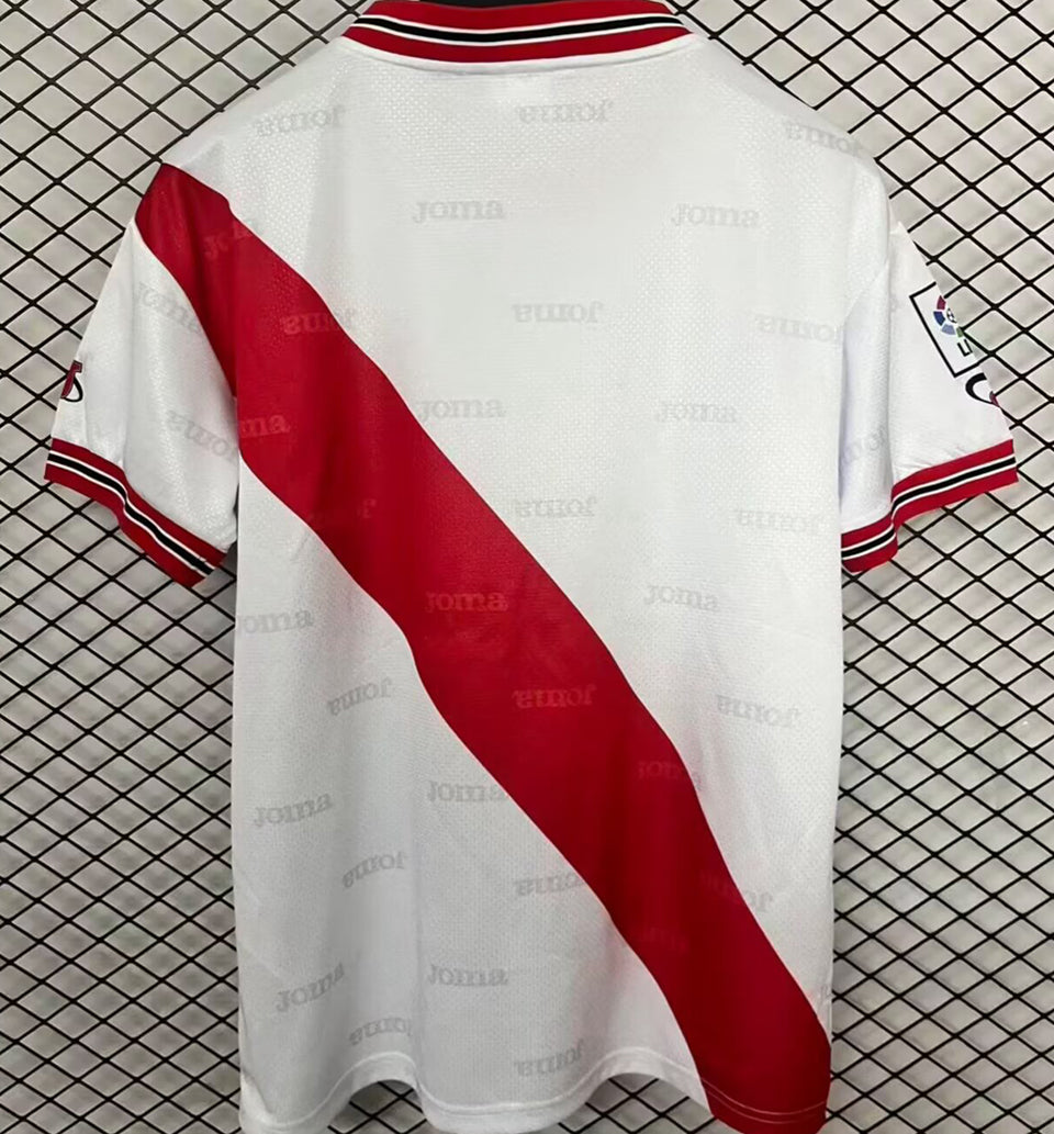 jersey 1999/2000 rayo vallecano local manga corta versión fan retro
