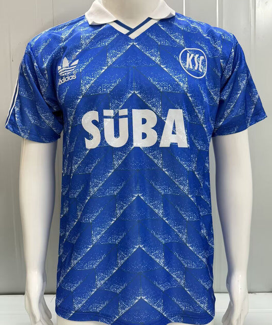 Jersey 1989/1990 Karlsruher SC Visitante Manga corta Versión Fan Retro
