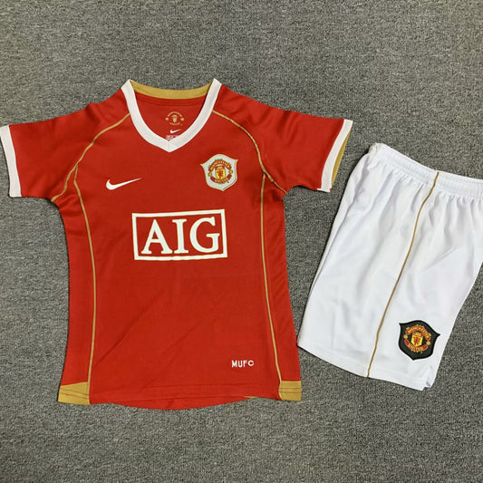 Jersey 2006/07 Manchester United Local Manga corta Niño Retro