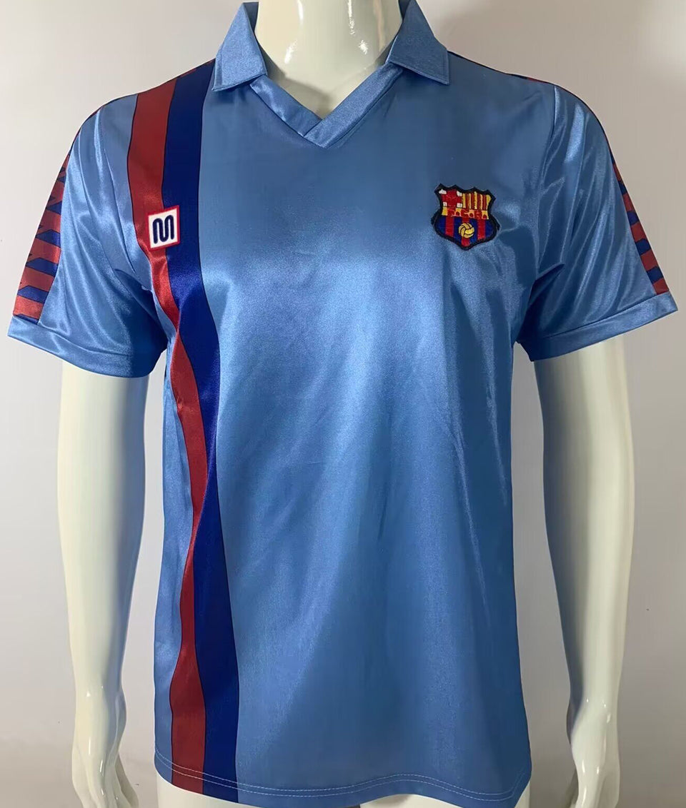 jersey 1985/91 barcelona visitante manga corta versión fan retro