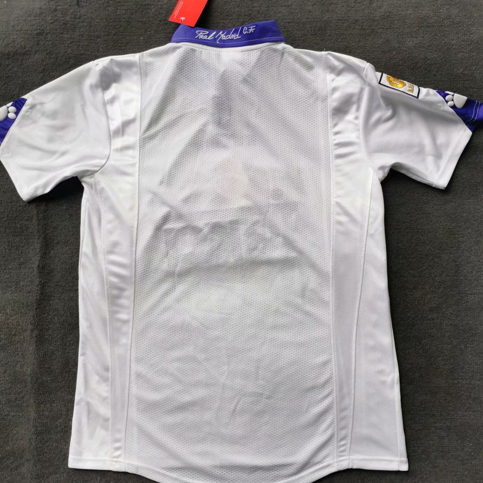 jersey 1997/98 real madrid local manga corta versión fan retro