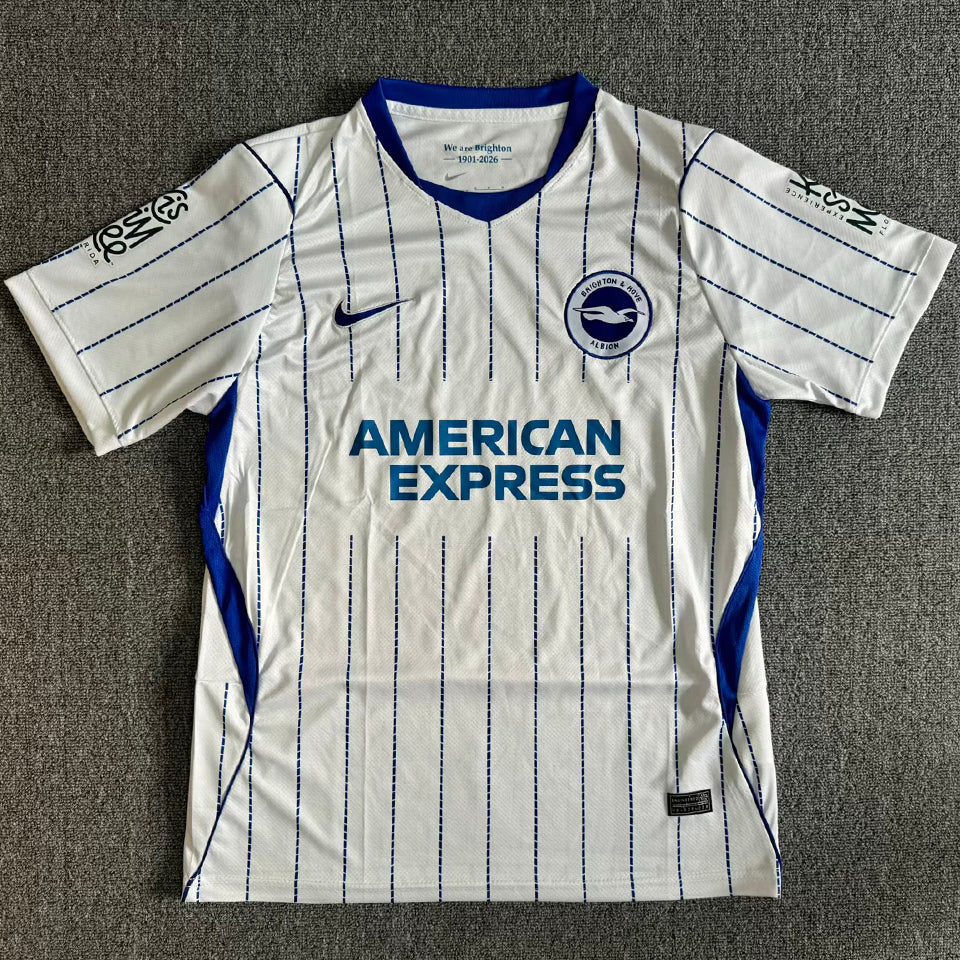 jersey 2026/27 brighton visitante manga corta versión fan