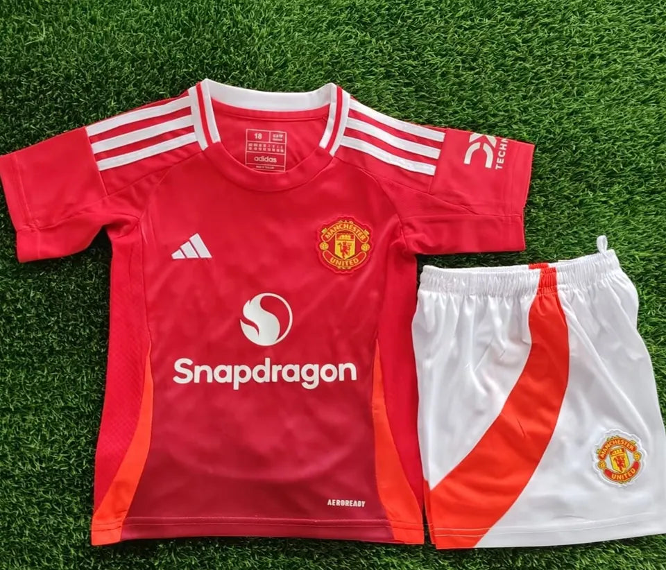 Jersey 2024/25 Manchester United Local Manga corta Niño