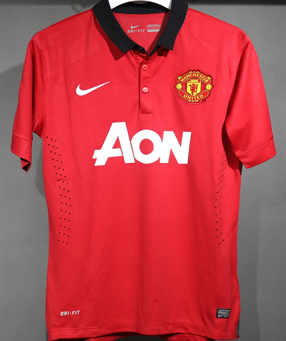 jersey 2013/14 manchester united local manga corta versión jugador retro