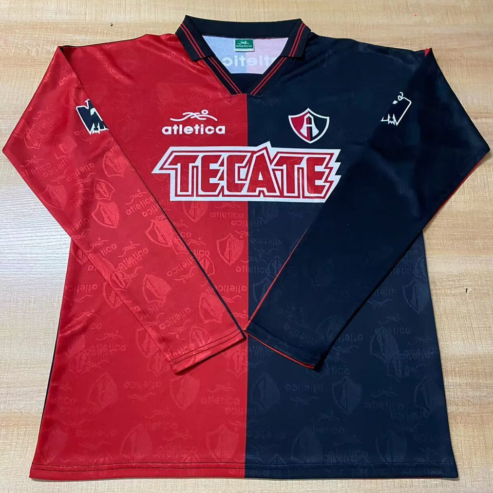 jersey 1995/1996 atlas local manga larga versión fan retro