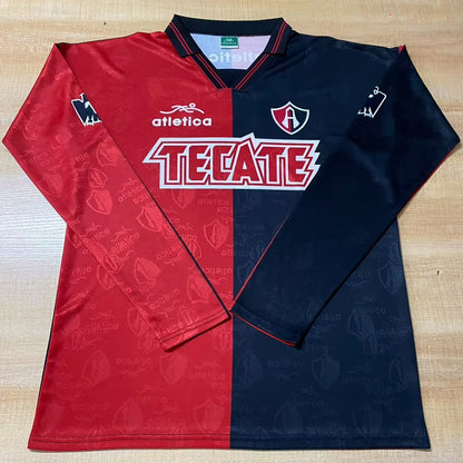 Jersey 1995/1996 Atlas Local Manga larga Versión Fan Retro