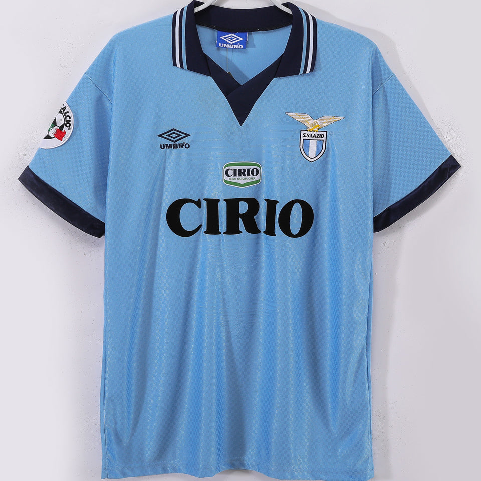 jersey 1996/1997 lazio local manga corta versión fan retro