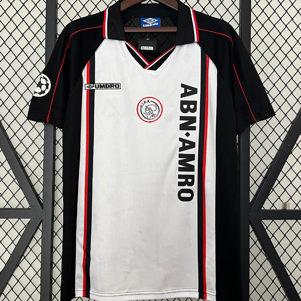 jersey 1998 ajax visitante manga corta versión fan retro