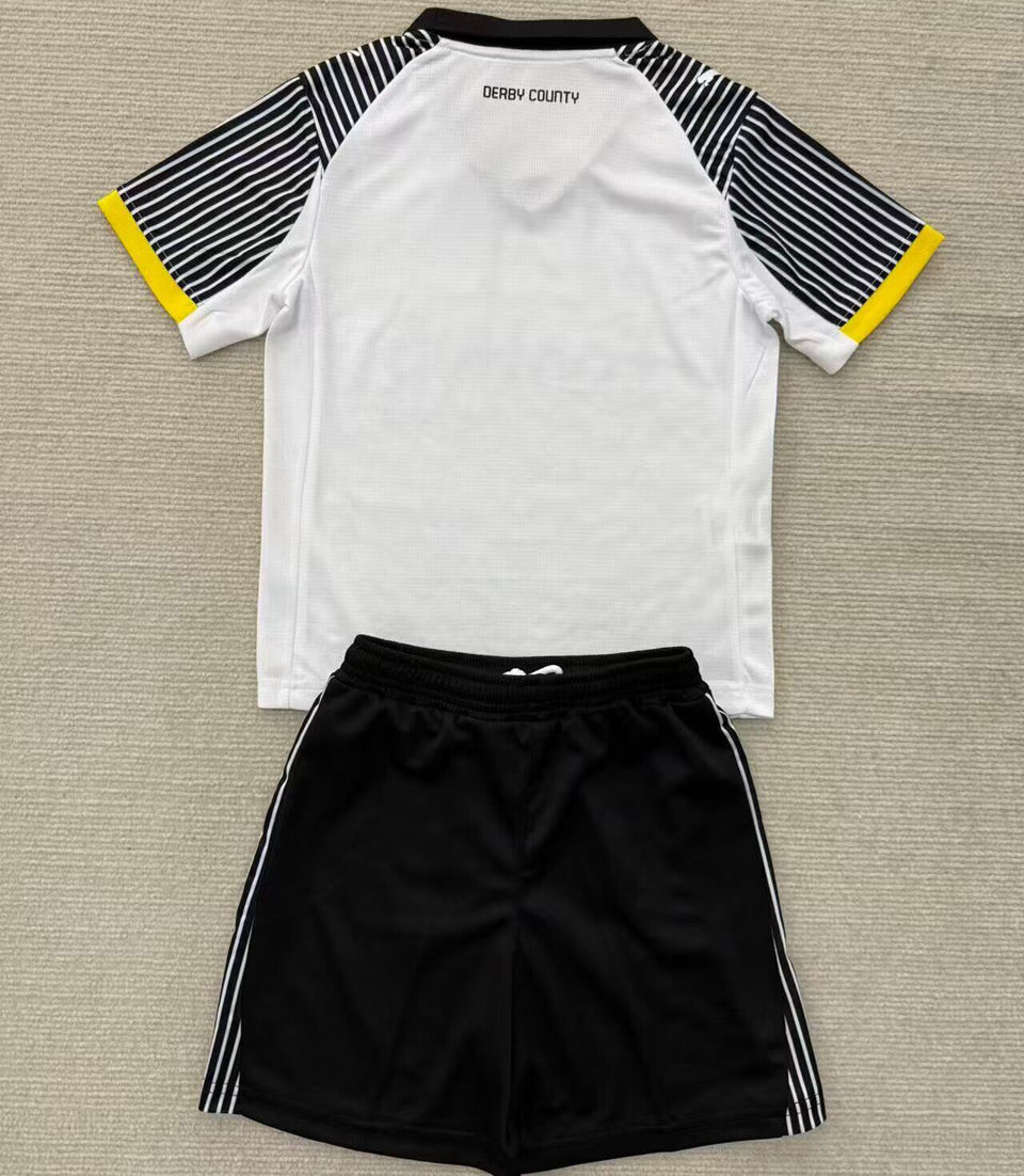 Jersey 2025/26 Derby County Local Manga corta Niño