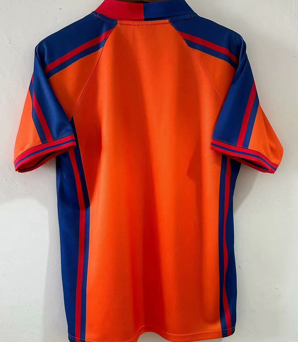 Jersey 1998 Barcelona Visitante Manga corta Versión Fan Retro