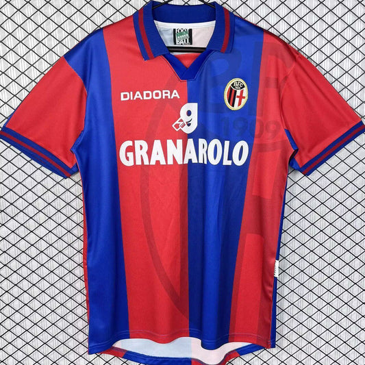 Jersey 1997/1998 Bologna Local Manga corta Versión Fan Retro