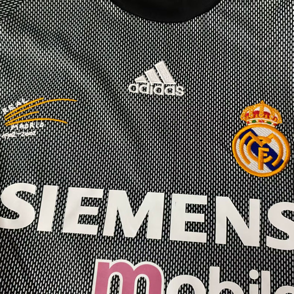 jersey 2002/03 real madrid portero manga corta versión fan retro