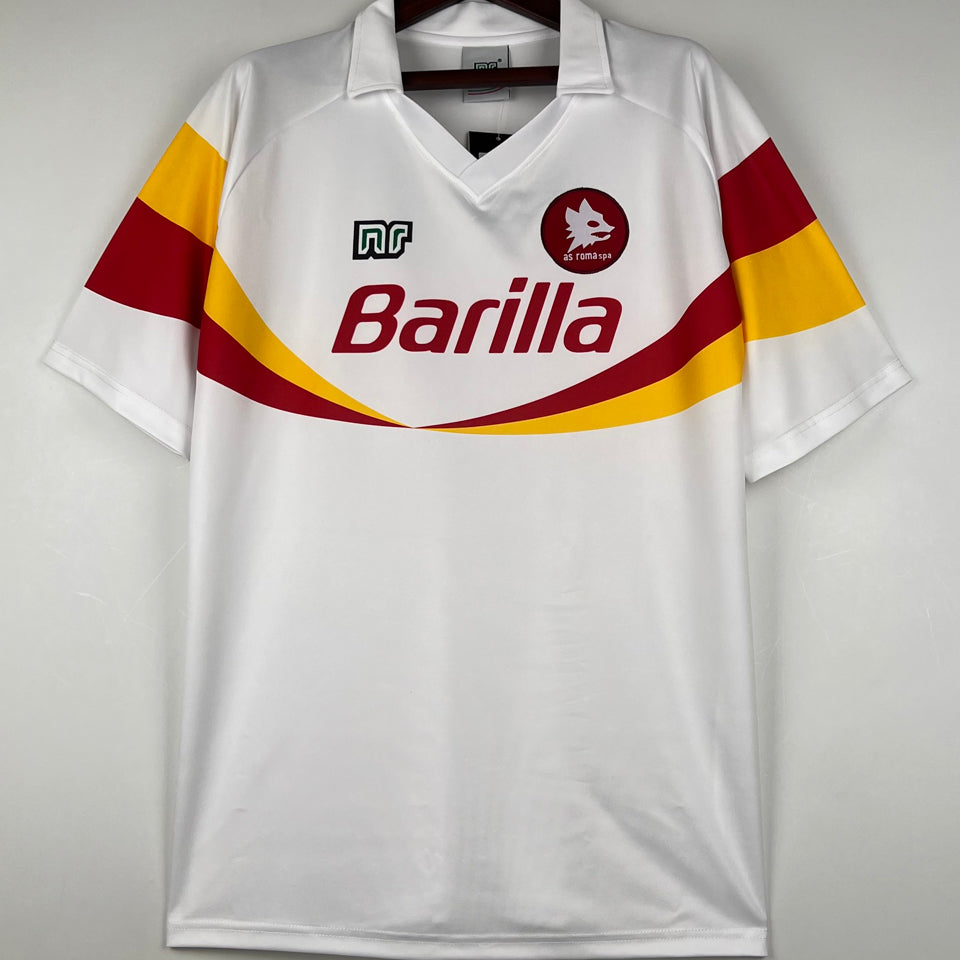 jersey 1990/91 roma visitante manga corta versión fan retro