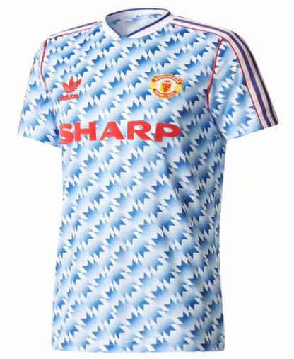 Jersey 1990/92 Manchester United Visitante Manga corta Versión Fan Retro