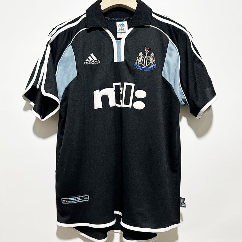 jersey 2000/02 newcastle visitante manga corta versión fan retro