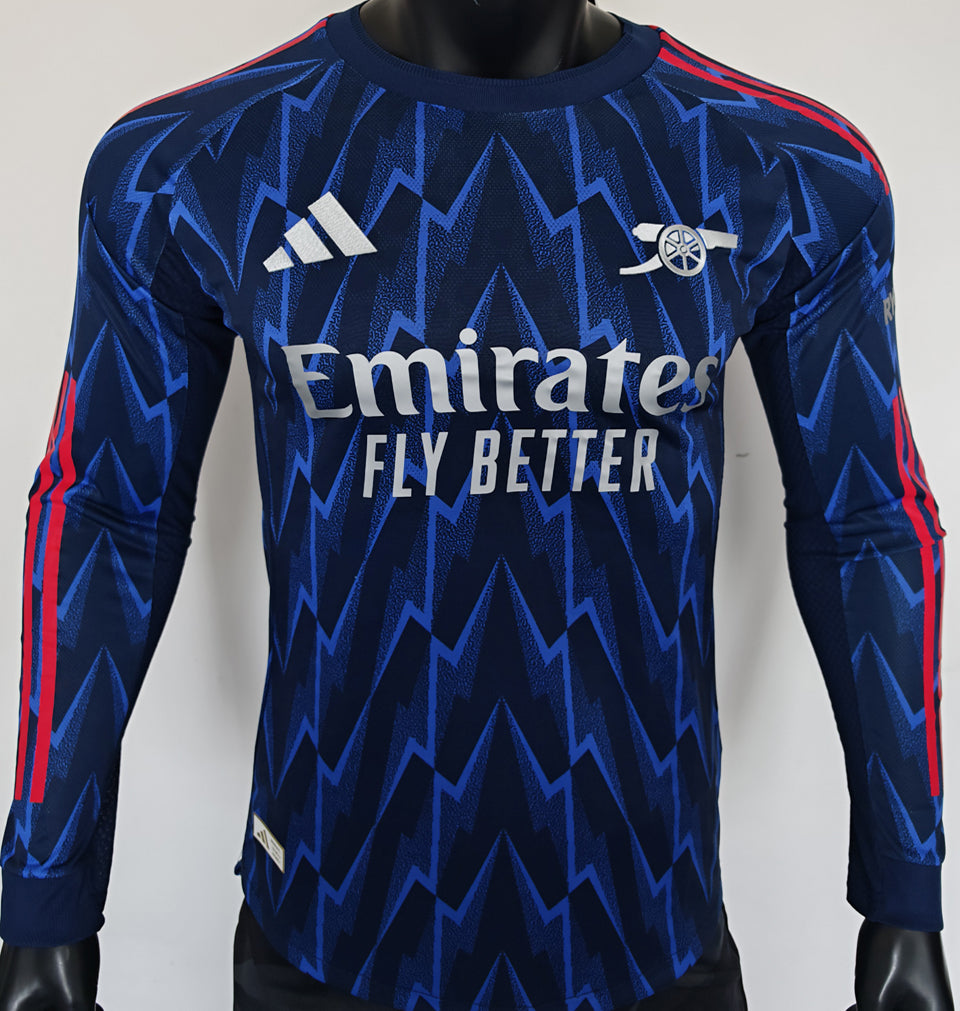 jersey 2025/26 arsenal visitante manga larga versión jugador