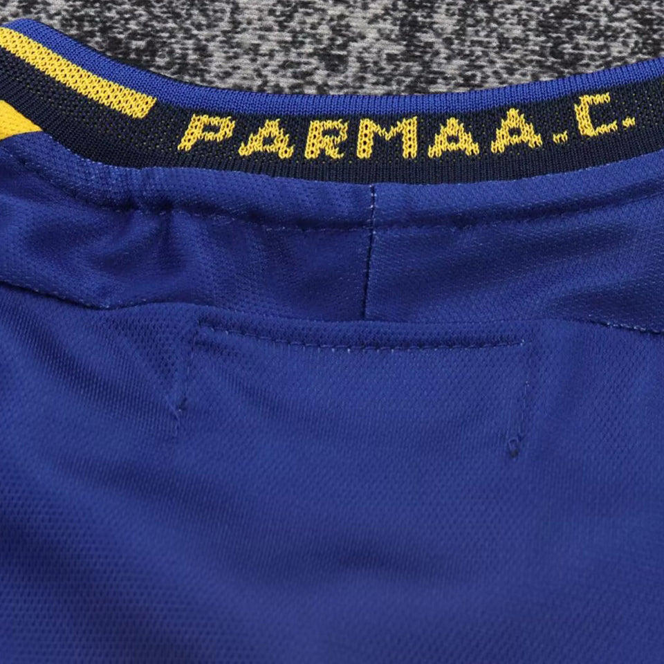 jersey 2001/2002 parma local manga corta niño retro