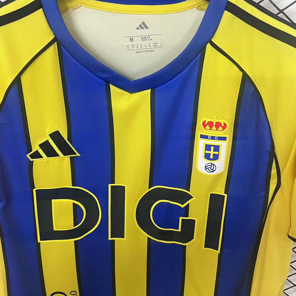 Jersey 2025/26 Real Oviedo Visitante Manga corta Versión Fan