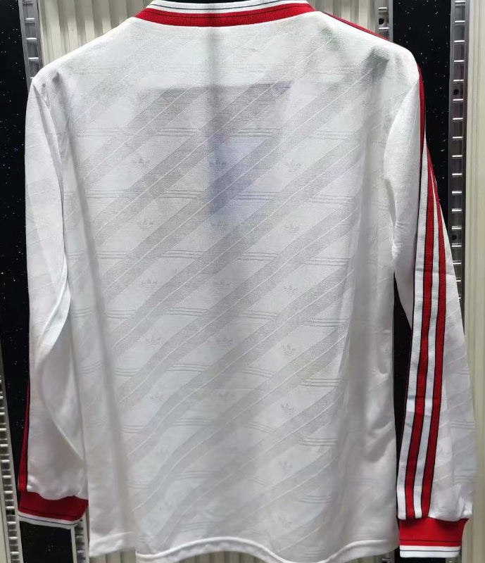 jersey 1986 manchester united visitante manga larga versión fan retro