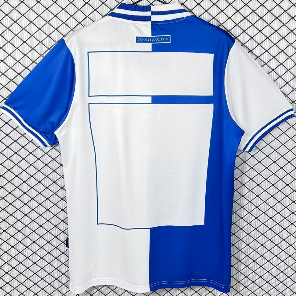 jersey 2000/2001 alaves local manga corta versión fan retro
