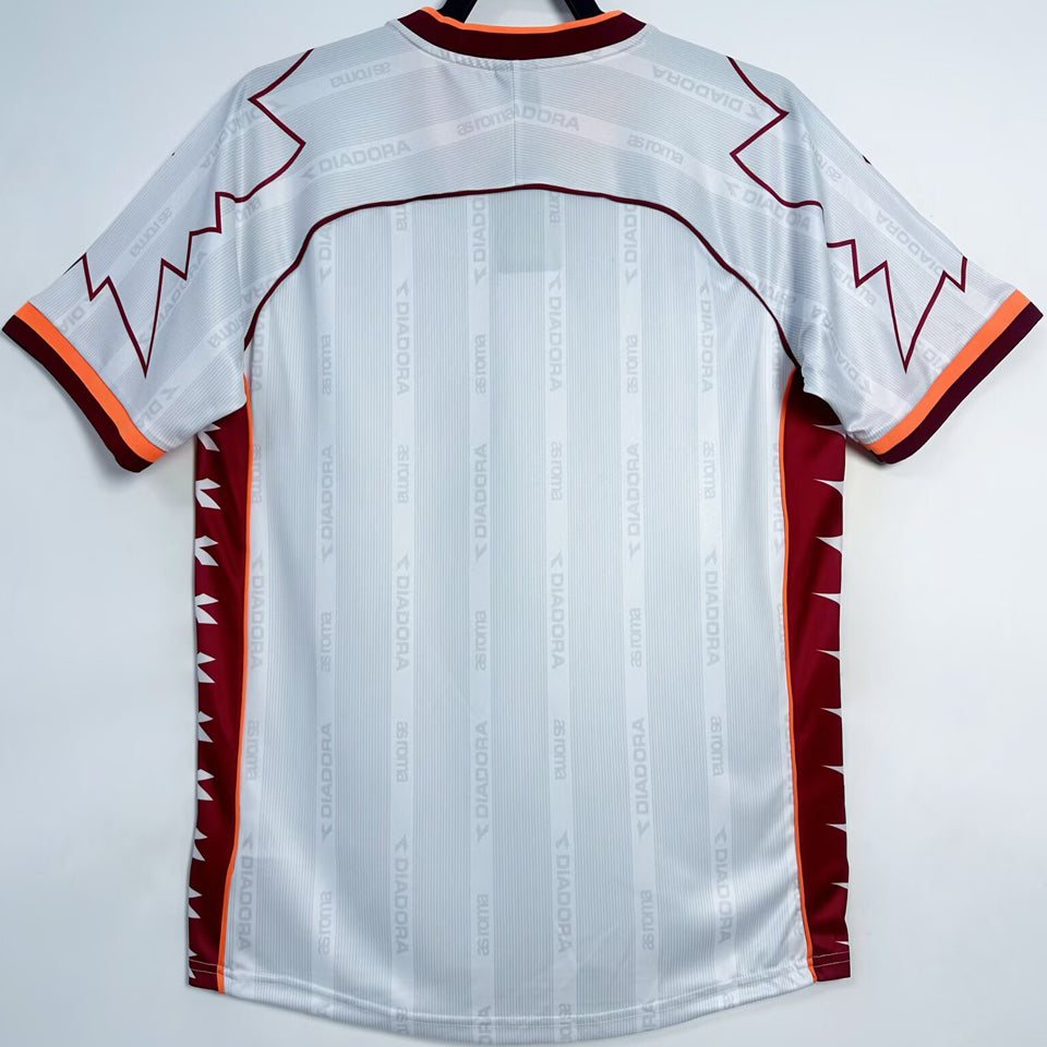 jersey 1999/2000 roma visitante manga corta versión fan retro