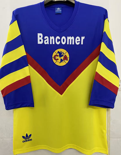 Jersey 1988/89 Club America Local Manga corta Versión Fan Retro