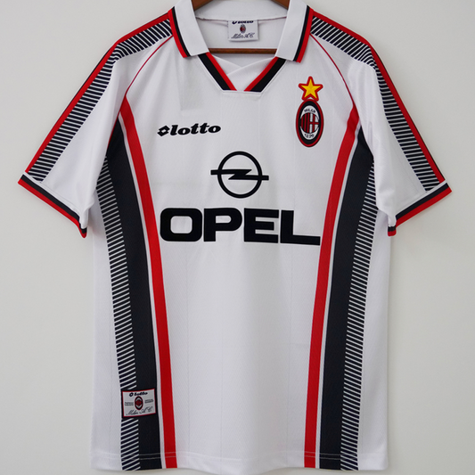 Jersey 1997/98 AC Milan Visitante Manga corta Versión Fan Retro