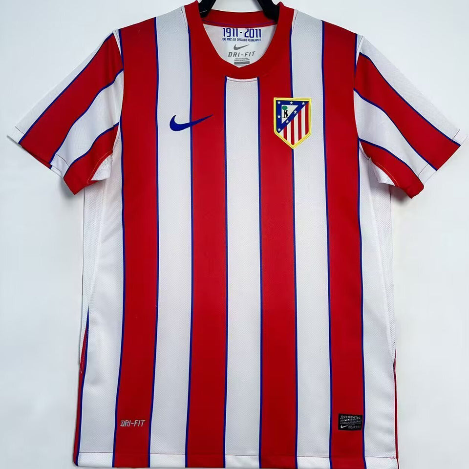 jersey 2011/2012 atletico de madrid local manga corta versión fan retro