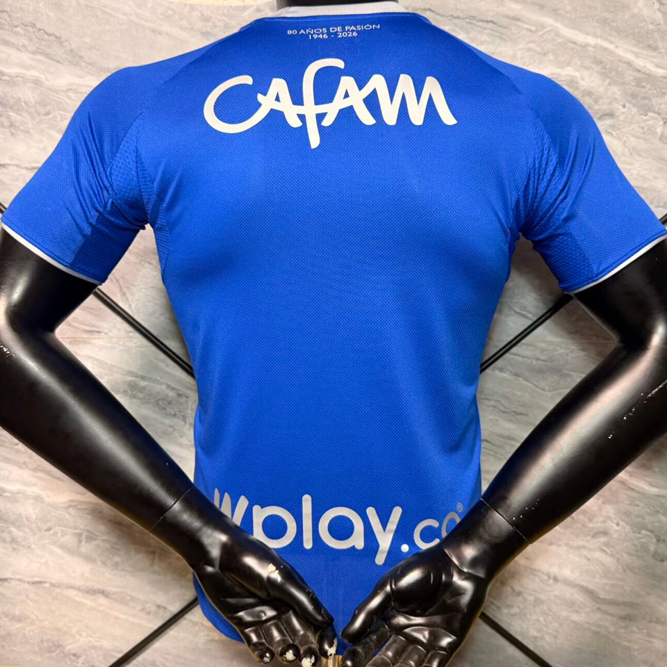jersey 2026/27 millonarios local manga corta versión jugador