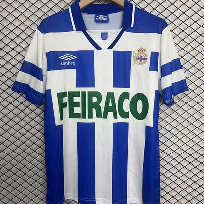 Jersey 1994/95 Deportivo La Coruna Local Manga corta Versión Fan Retro