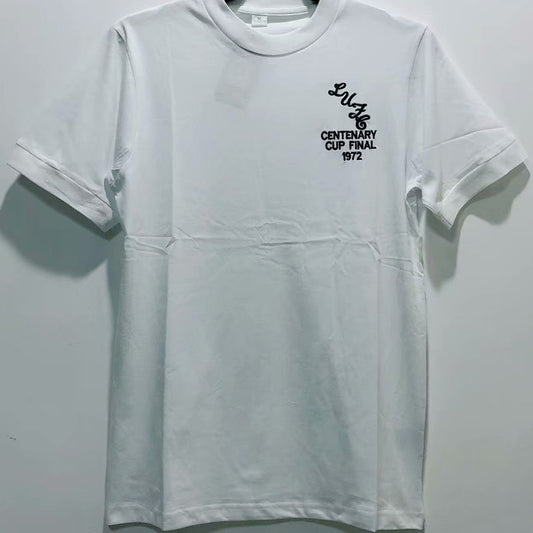 Jersey 1972 Leeds United Local Manga corta Versión Fan Retro