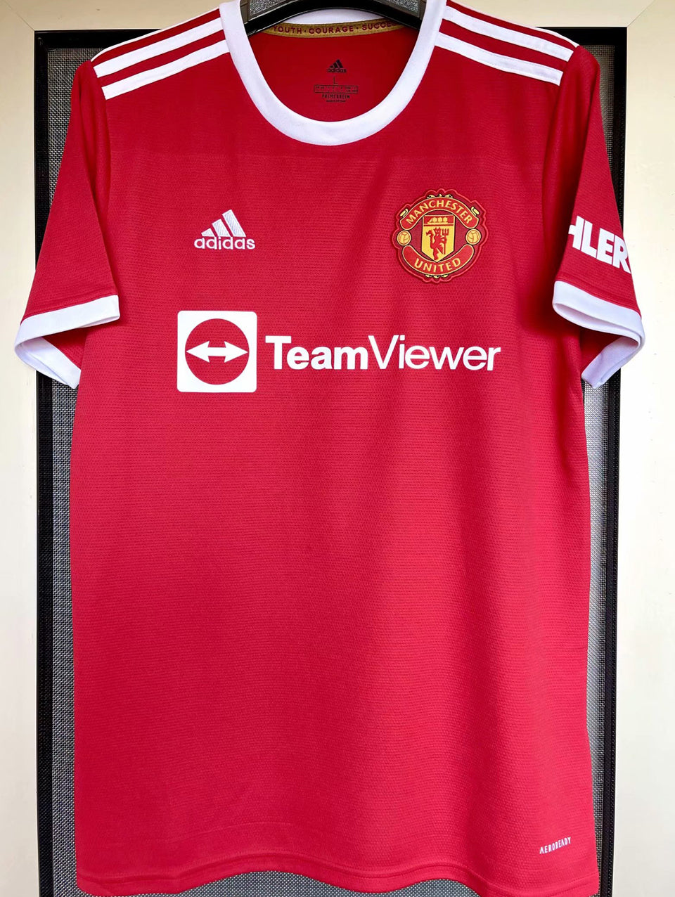 jersey 2021/22 manchester united local manga corta versión fan