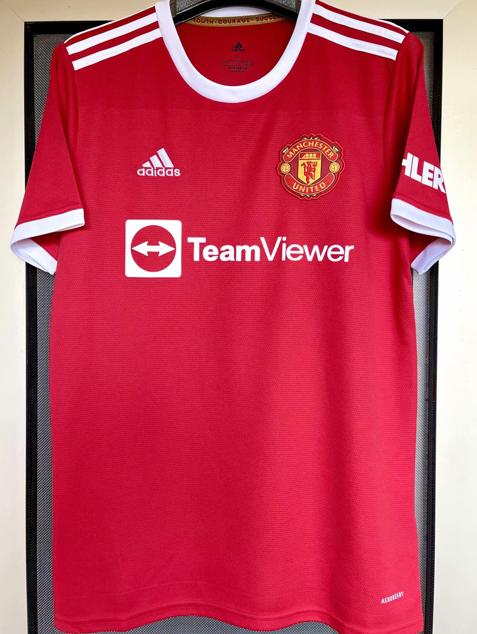 Jersey 2021/22 Manchester United Local Manga corta Versión Fan