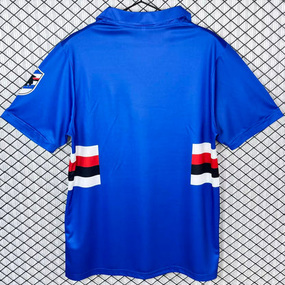 Jersey 1991/1992 Sampdoria Local Manga corta Versión Fan Retro