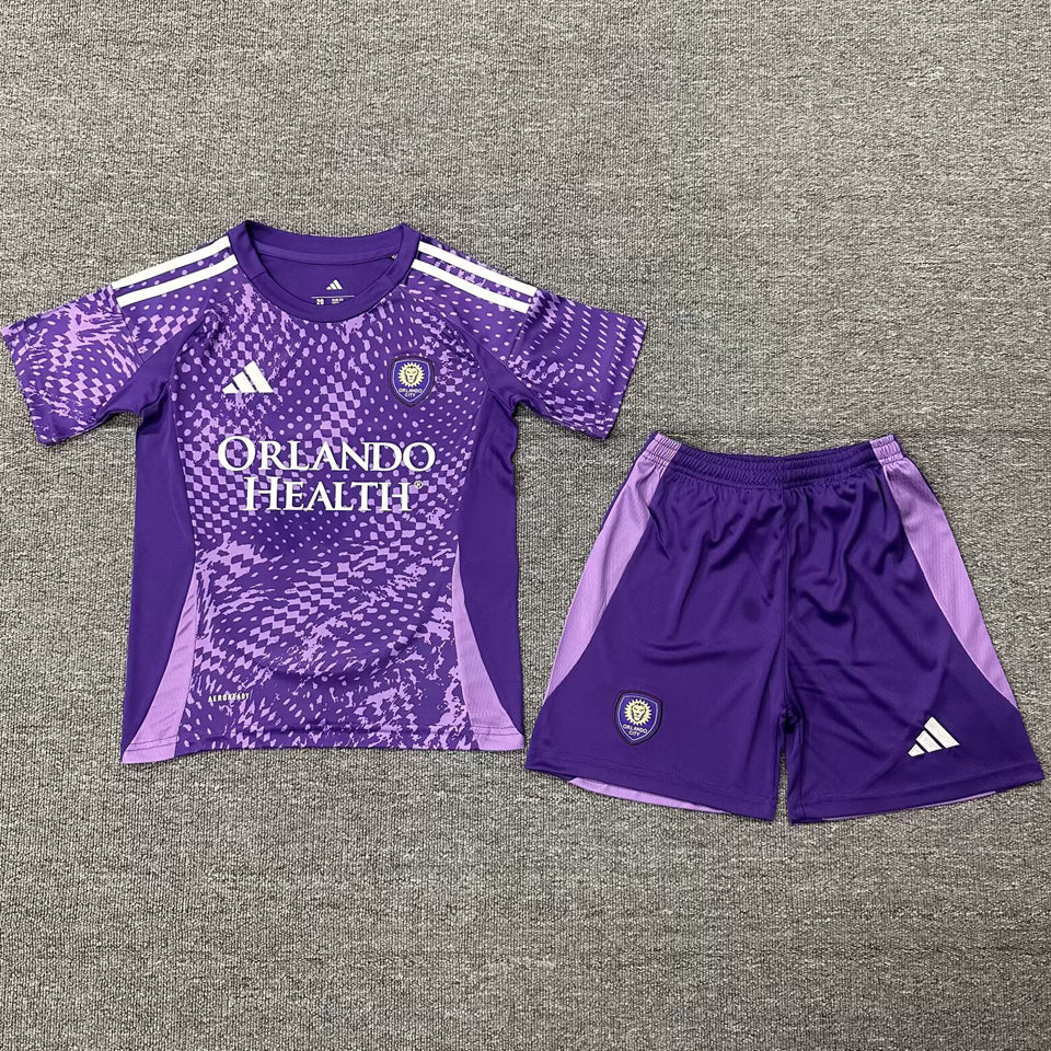jersey 2025/26 orlando city local manga corta niño