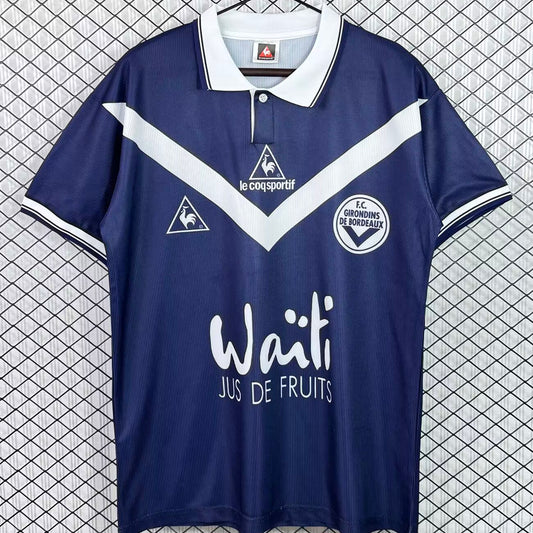 Jersey 1998/1999 FC Girondins de Bordeaux Local Manga corta Versión Fan Retro