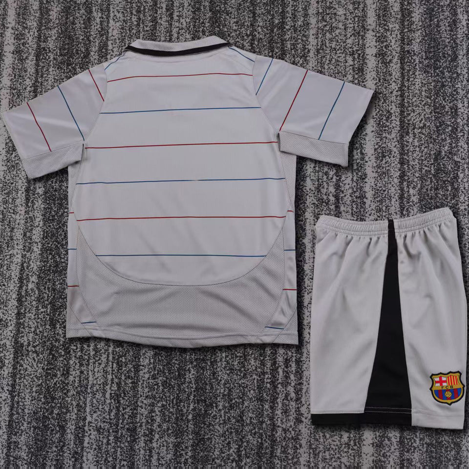Jersey 2003/2004 Barcelona Visitante Manga corta Niño Retro