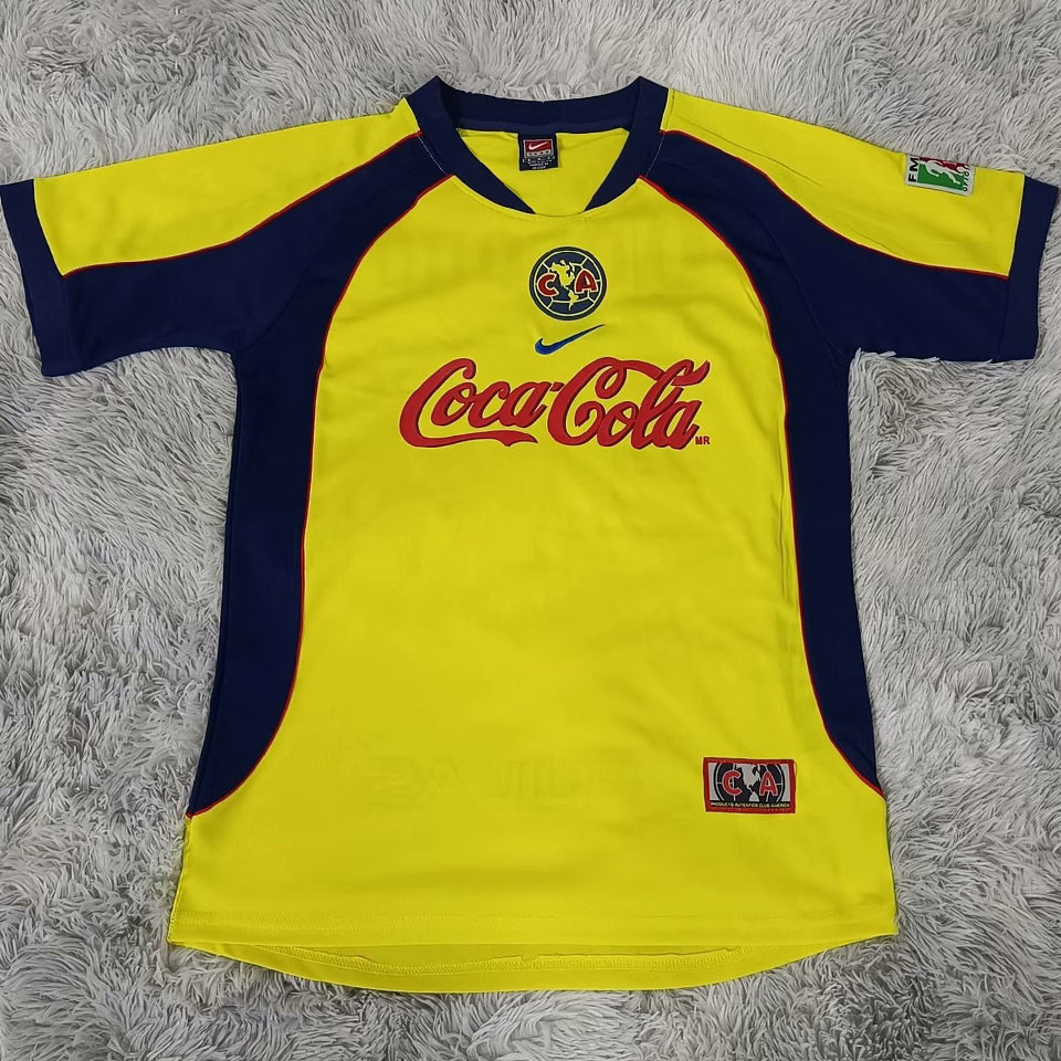 Jersey 2001/02 Club America Local Manga corta Versión Fan Retro