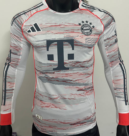 Jersey 2025/26 Bayern Munich Visitante Manga larga Versión Jugador
