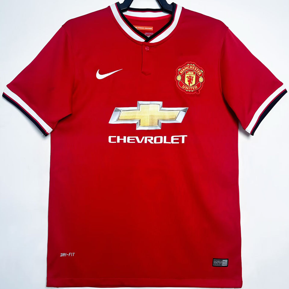 Jersey 2014/2015 Manchester United Local Manga corta Versión Fan Retro