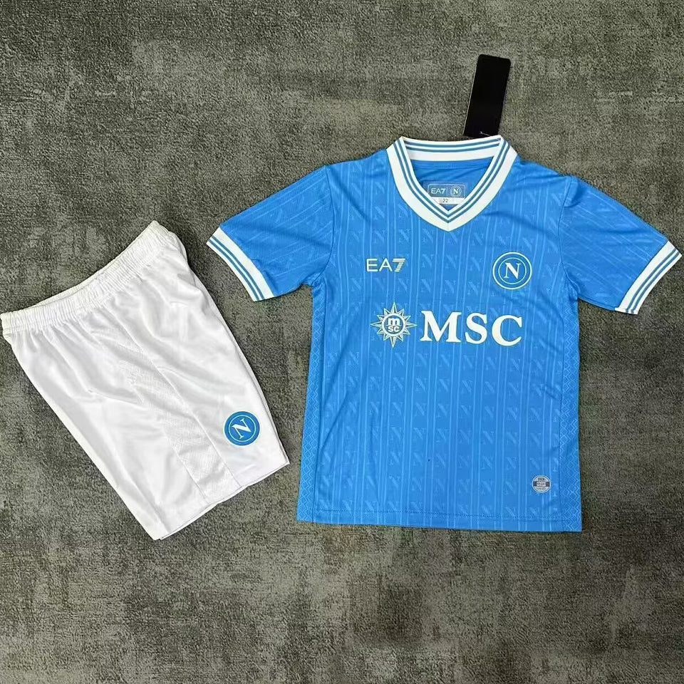 jersey 2025/26 napoli local manga corta niño