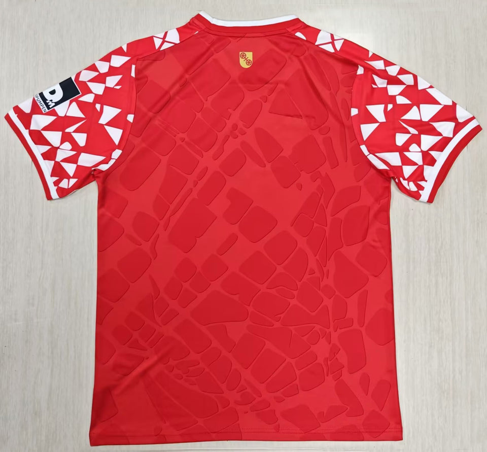 jersey 2025/26 mainz 05 local manga corta versión fan