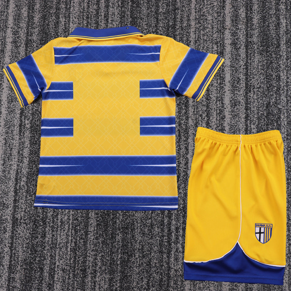 Jersey 1998/1999 Parma Local Manga corta Niño Retro
