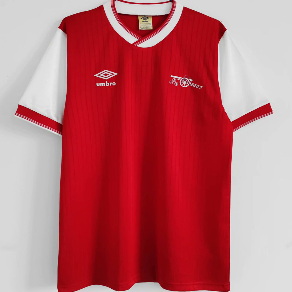 jersey 1983/1986 arsenal local manga corta versión fan retro