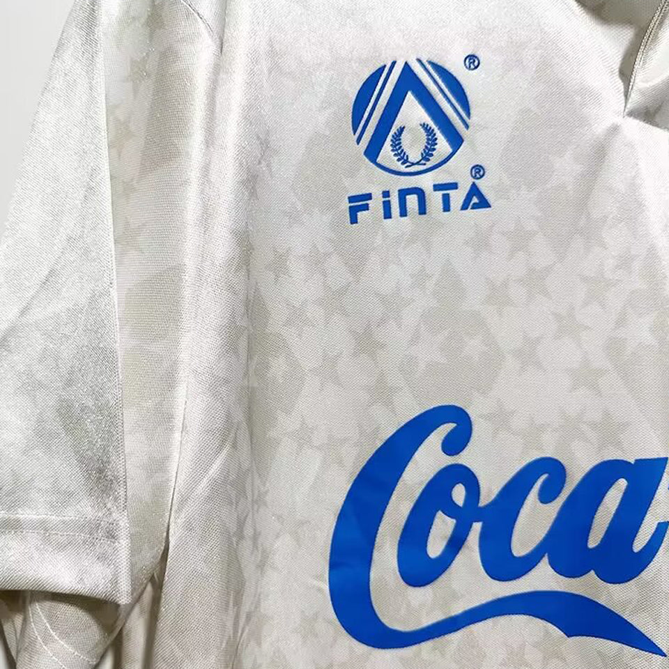 jersey 1993 cruzeiro visitante manga corta versión fan retro
